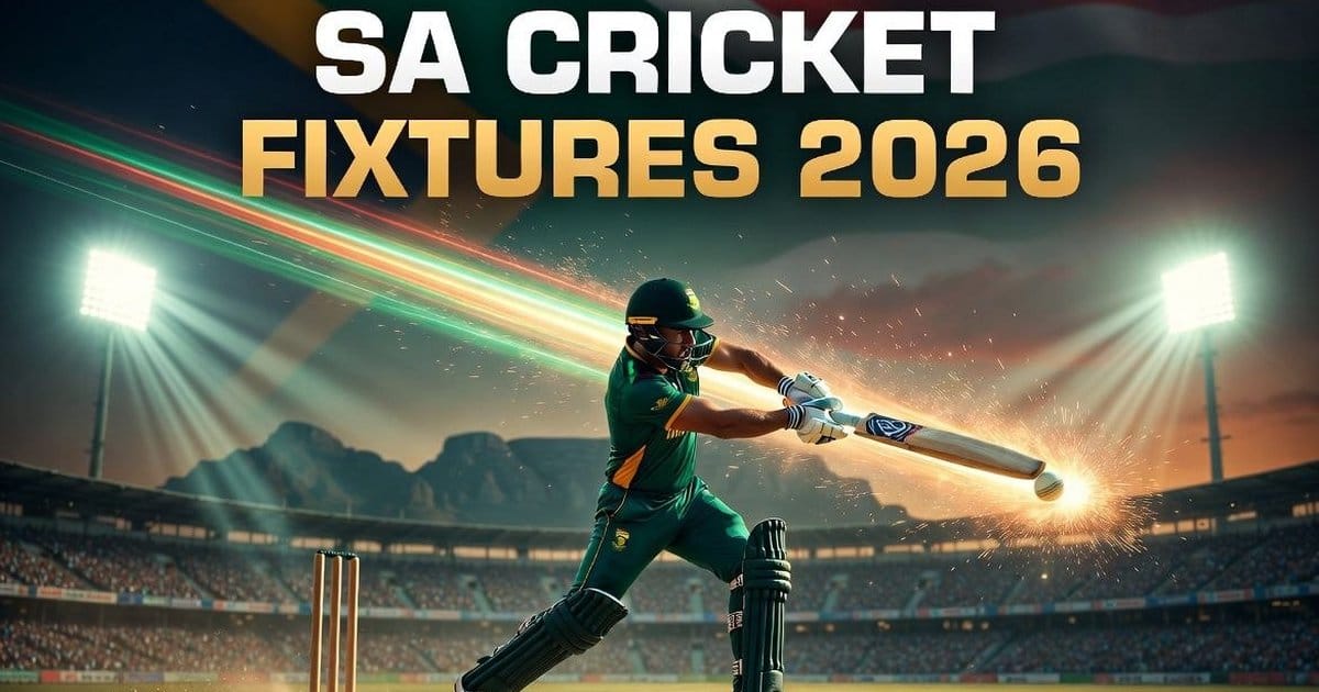 SA Cricket Fixtures 2026