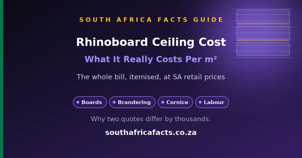 Rhinoboard Ceiling Cost in South Africa